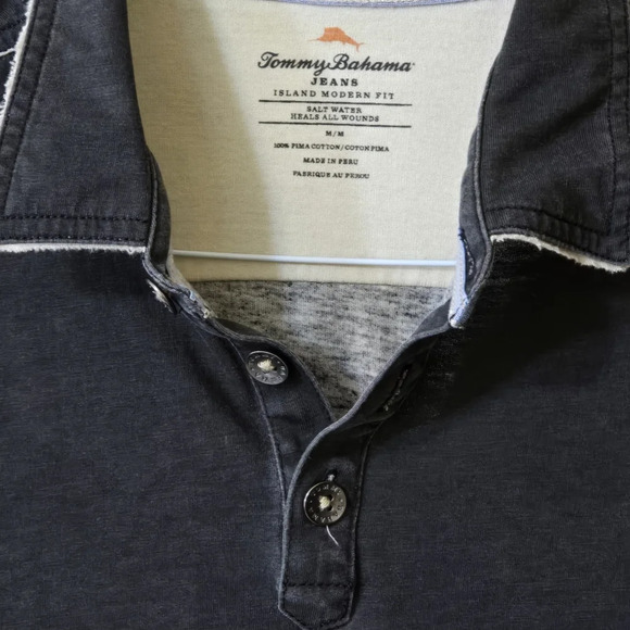 Tommy Bahama Polo Shirt (💯% Pima Cotton) - Picture 4 of 5